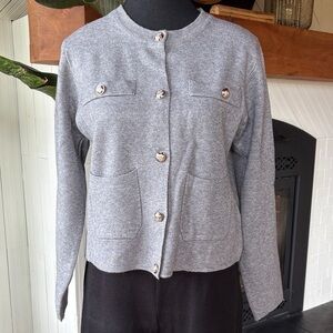 PIMM Gray Knit Sweater